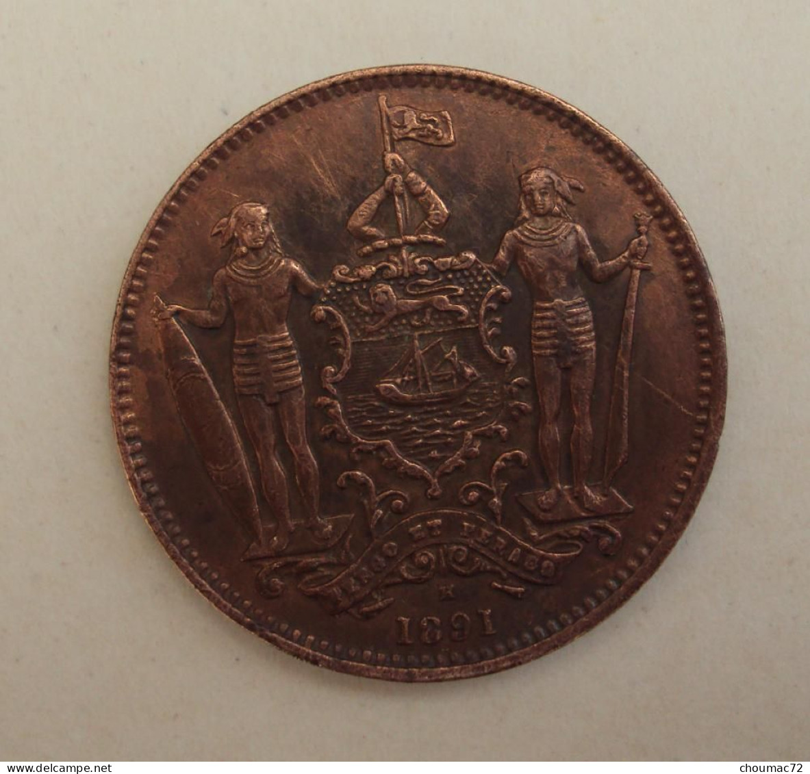 Monnaie 010, British North Borneo 1 One Cent 1891 H - Kolonien