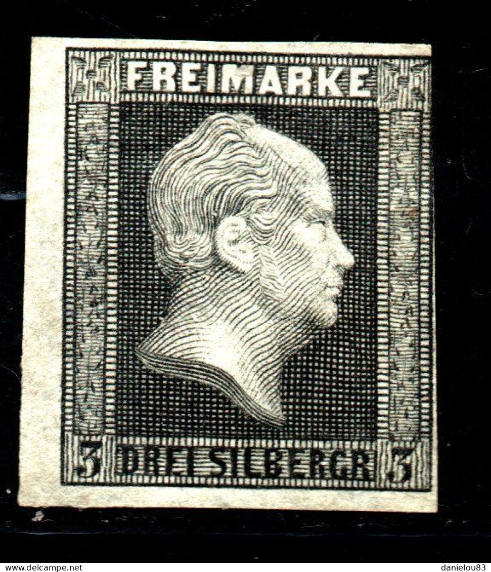 Timbre Royaume De Prusse - 3s - Année 1850 - YT N° 5 - Neuf* - Côte : 75€ - Ungebraucht