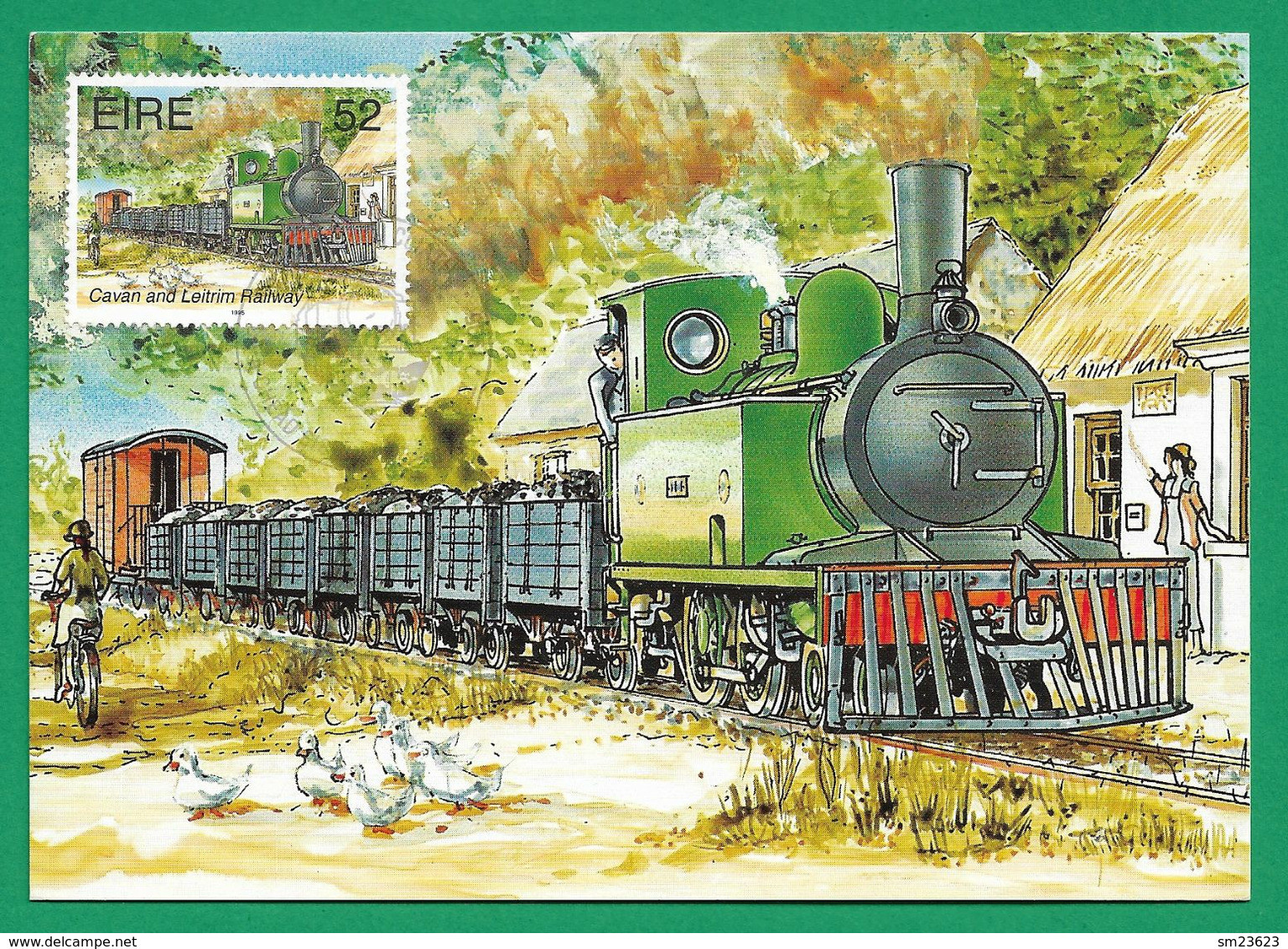 Irland / Eire 1995 Mi.Nr. 889 , Cavan And Leitrim Railway - Maximum Card - 28.11.1995 - Maximumkarten