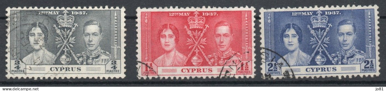 Chypre YT 131-133 Oblitéré - Cyprus (...-1960)