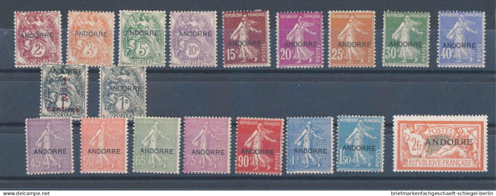 Andorra Französische Post, 1931, 1-23, Ungebraucht - Other & Unclassified
