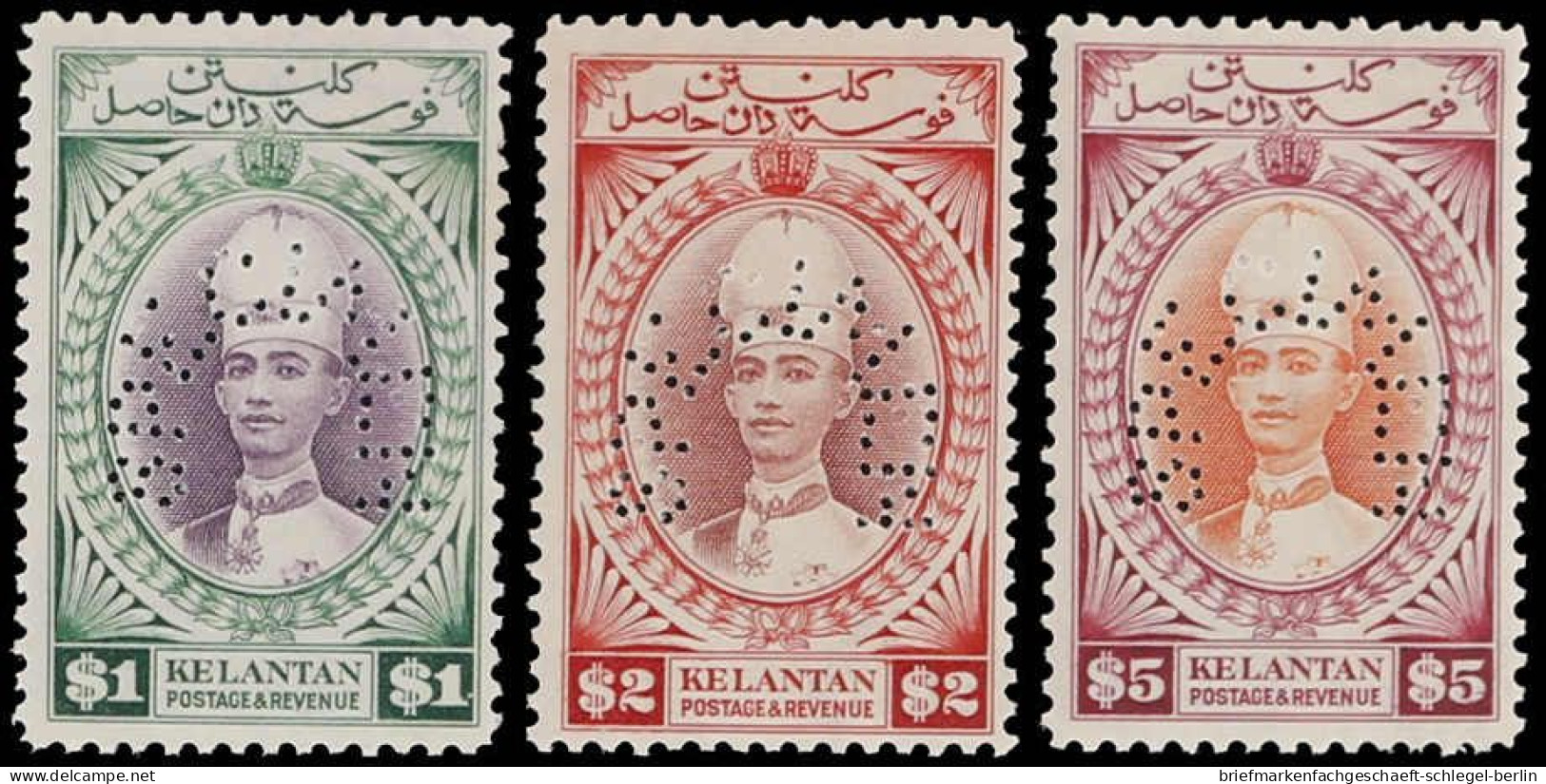 Malaiische Staaten Kelantan, 1937, 28-42 Spec., Ungebraucht - Altri - Asia