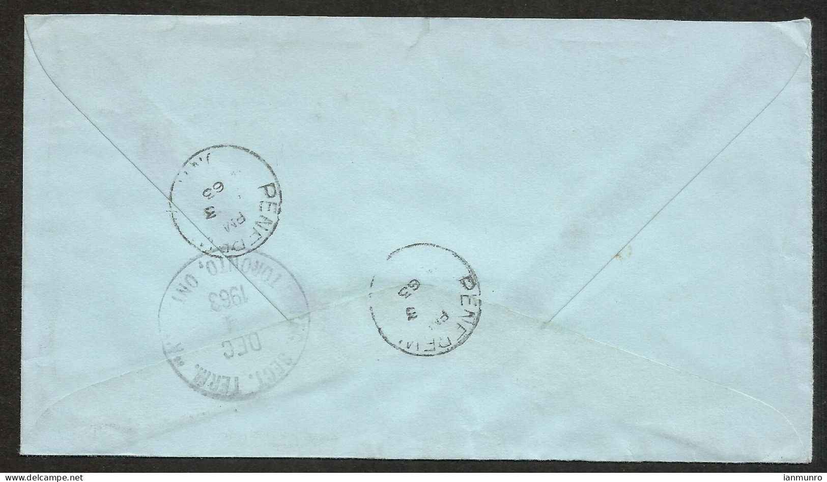 1963 Registered Cover 40c Paper CDS Renfrew To Toronto Ontario - Postgeschichte