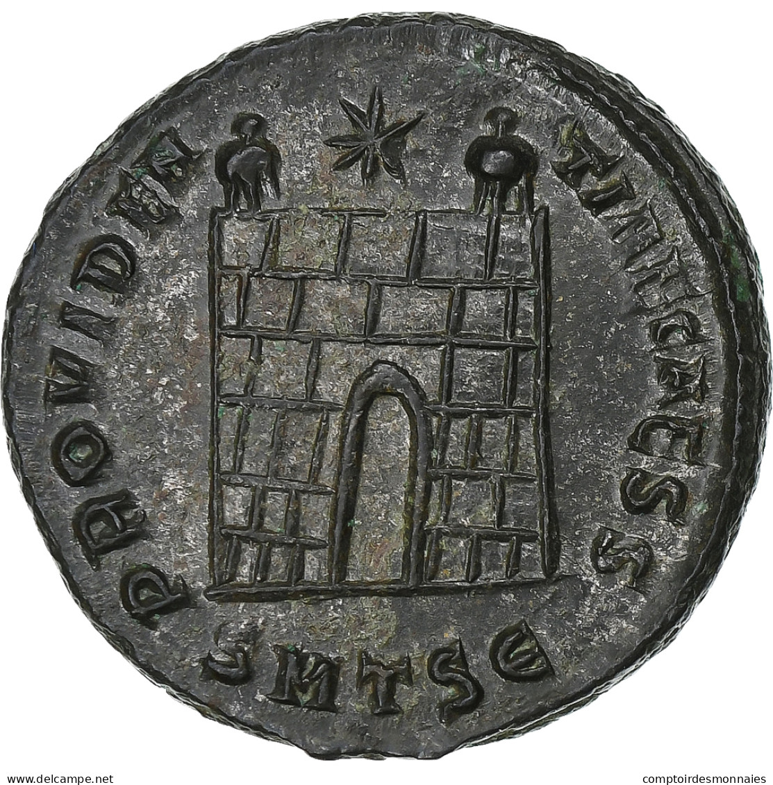 Constance II, Follis, 326-328, Thessalonique, Bronze, SUP, RIC:158 - L'Empire Chrétien (307 à 363)