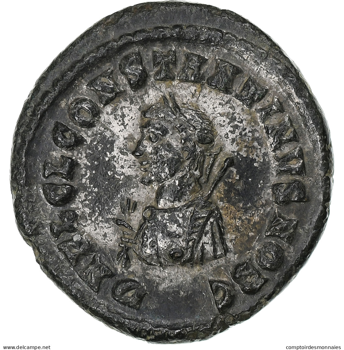 Constantin II, Follis, 317, Héraclée, Bronze, TTB, RIC:20 - L'Empire Chrétien (307 à 363)