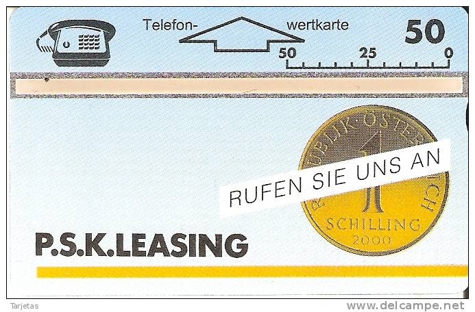 TARJETA DE AUSTRIA CON UNA MONEDA (COIN-MONEDA)  DUMMY - Austria