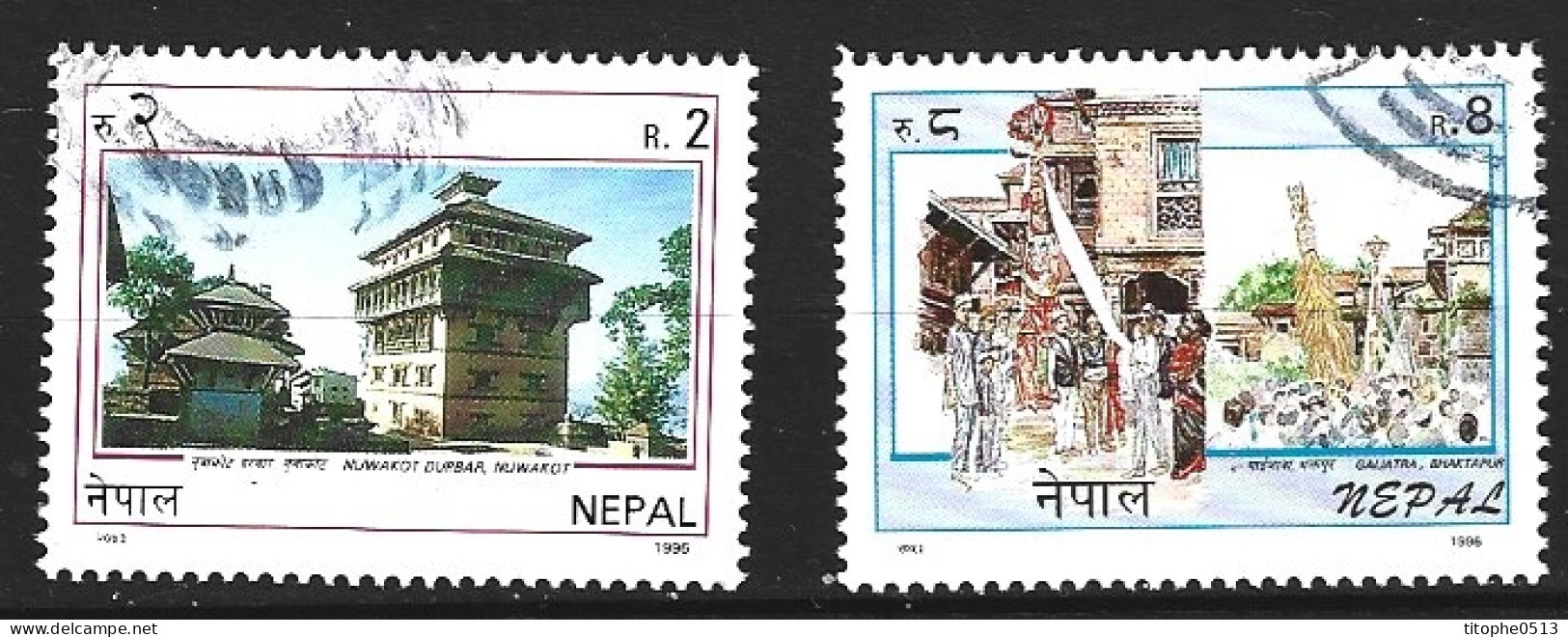 NEPAL. N°593-4 Oblitérés De 1996. Tourisme. - Nepal