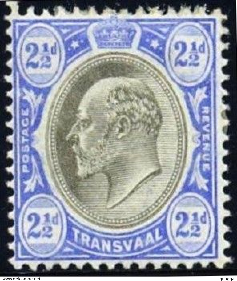 Transvaal 1902. 2½d Black And Blue. SACC 253*, SG 247*. - Transvaal (1870-1909)