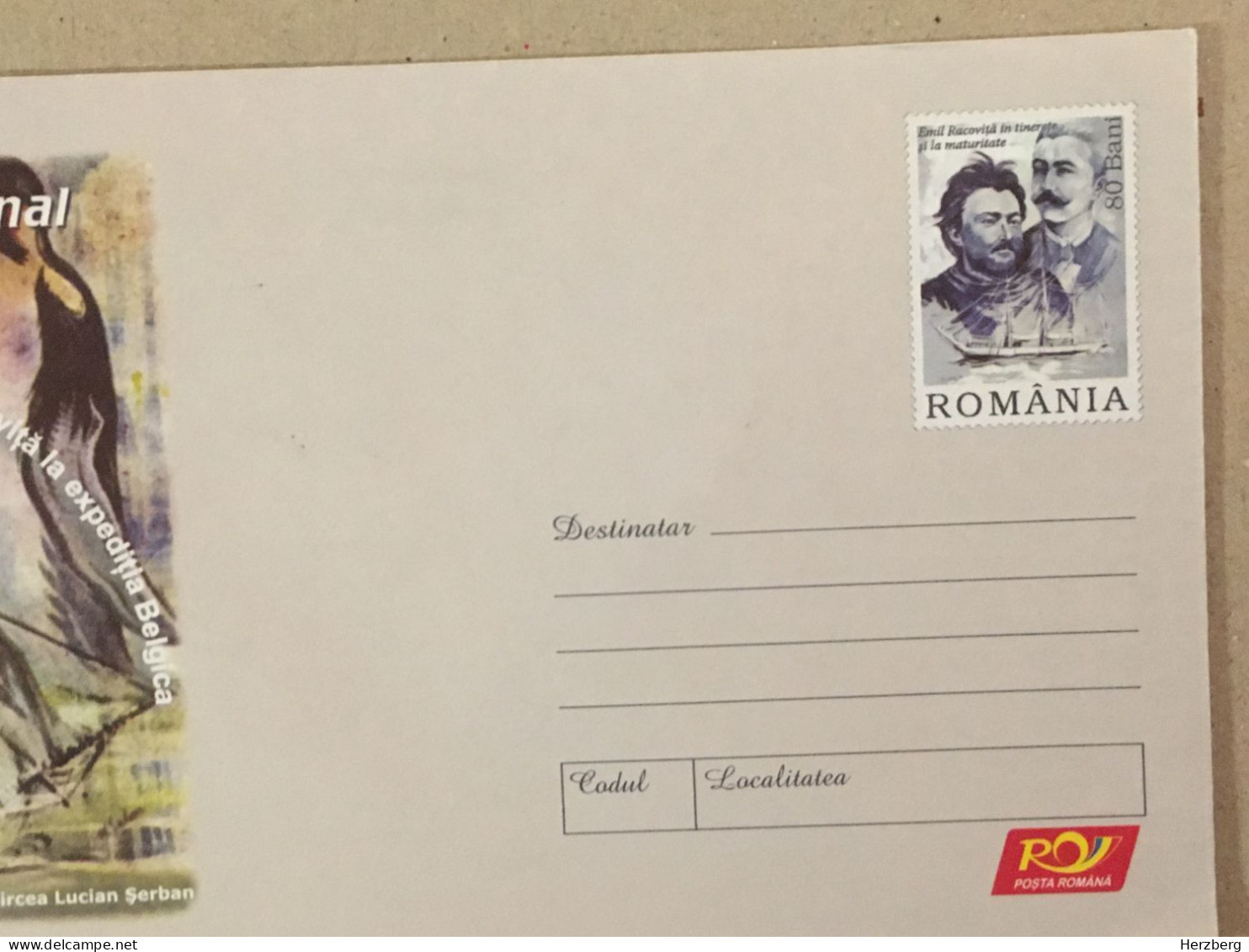 Romania Postal Stationery Unused Letter Stamp Cover 2007 International Polar Year Emil Racovita Belgica Expedition - Lettres & Documents