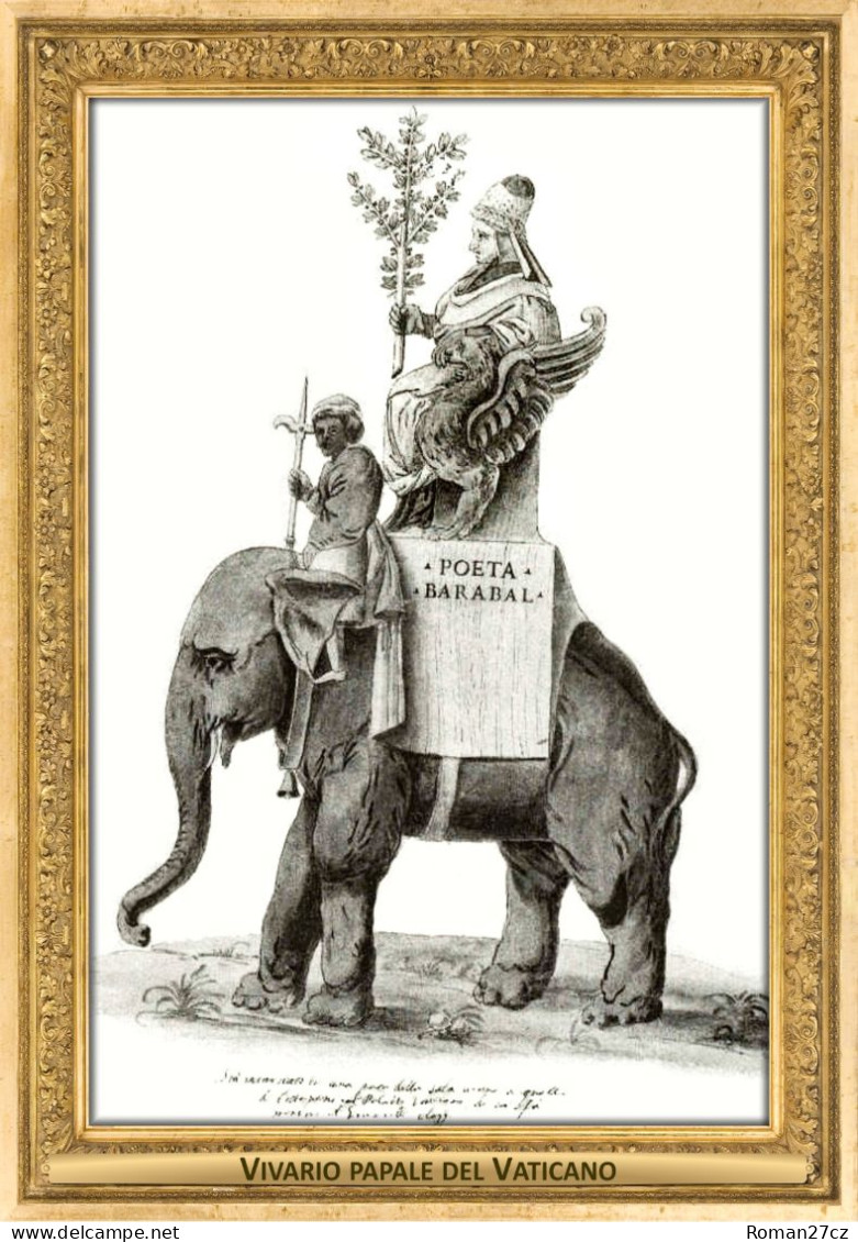 M108 Zoo - Vivario Papale Del Vaticano (Vatican Papal Menagerie), VA - Unknown Author, ~1514 - Indian Elephant - Vatikanstadt