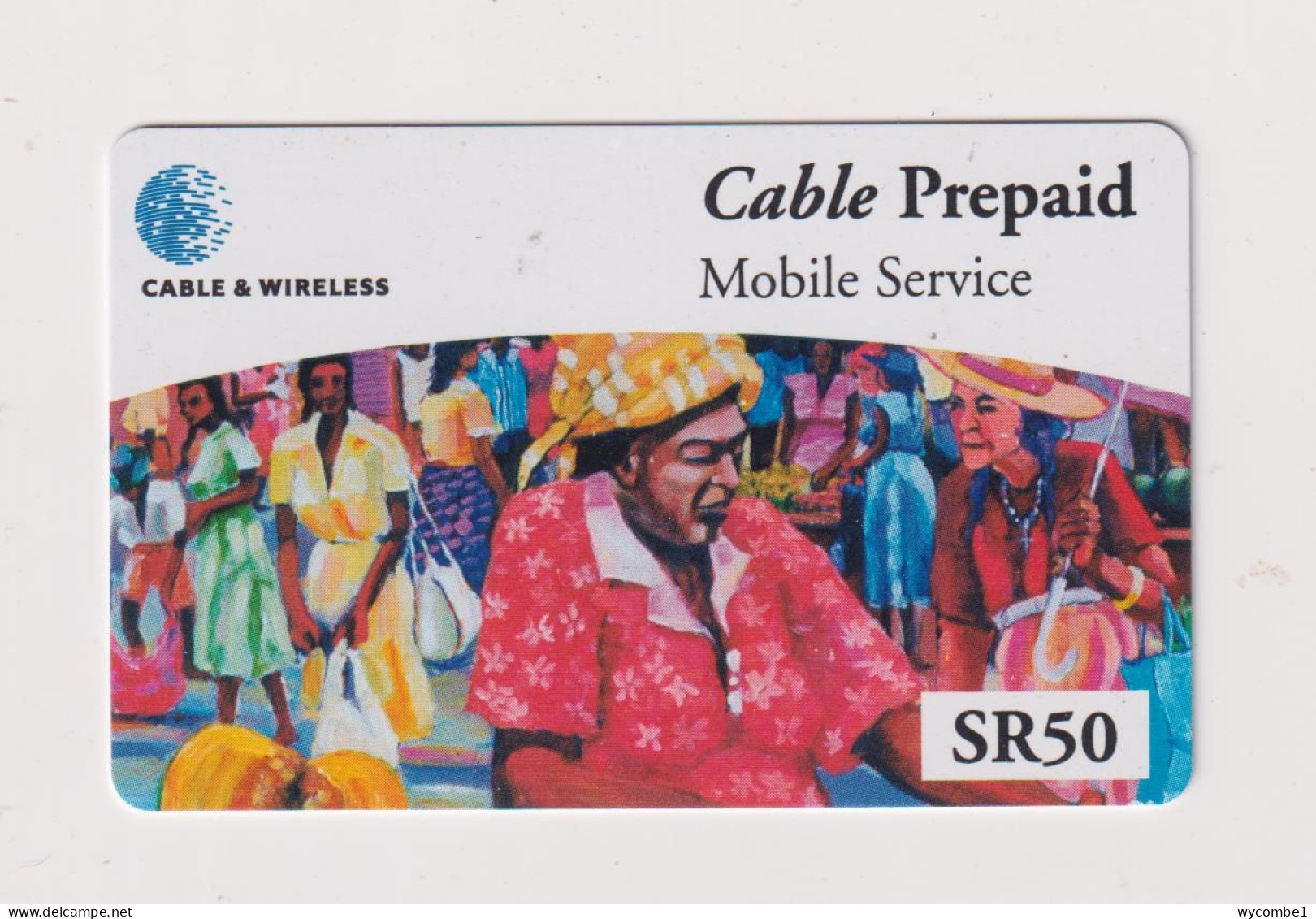 SEYCHELLES - Market Scene Remote Phonecard - Sychelles