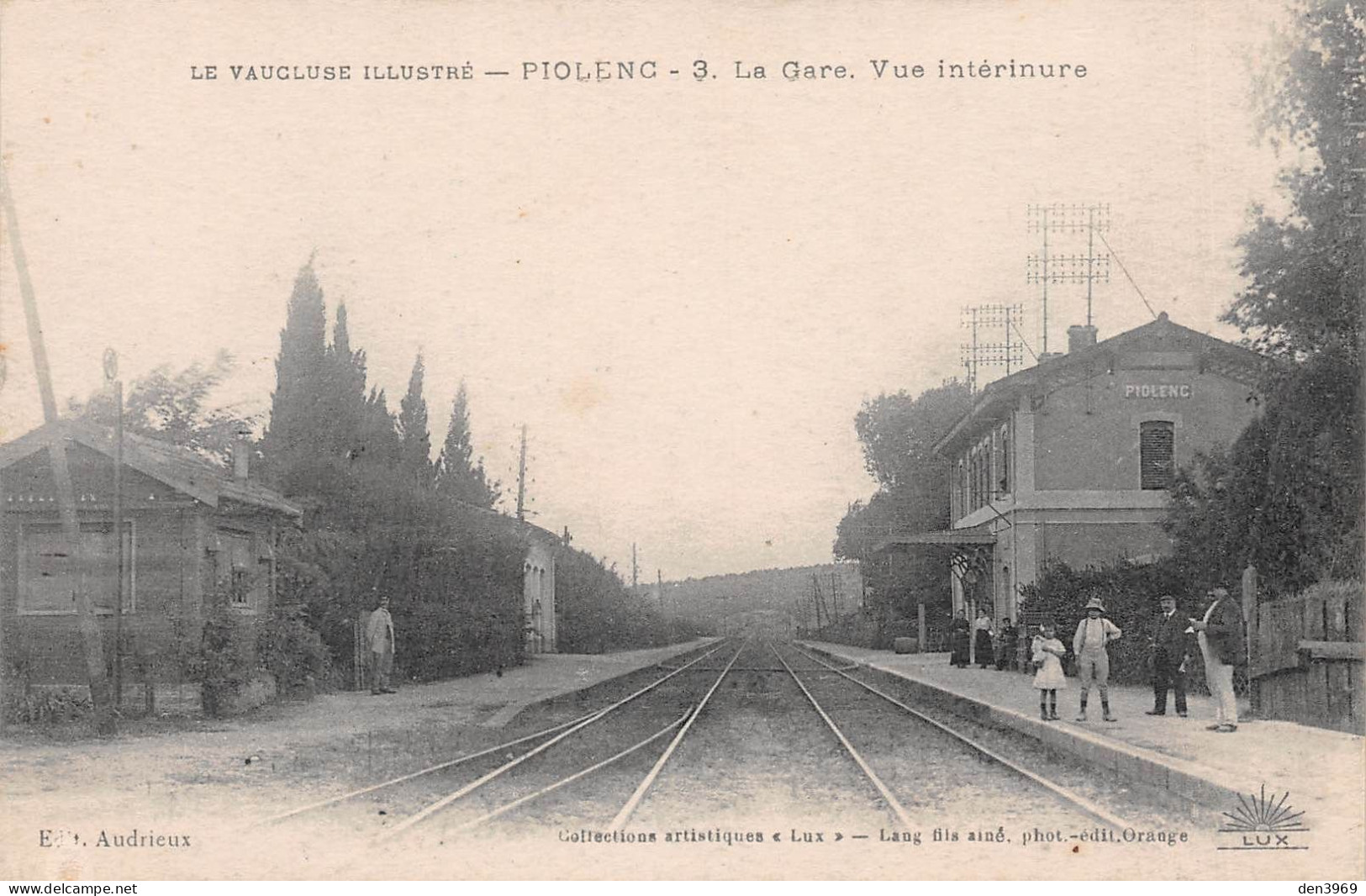 PIOLENC (Vaucluse) - La Gare - Vue Intérieure - Ecrit (2 Scans) - Piolenc