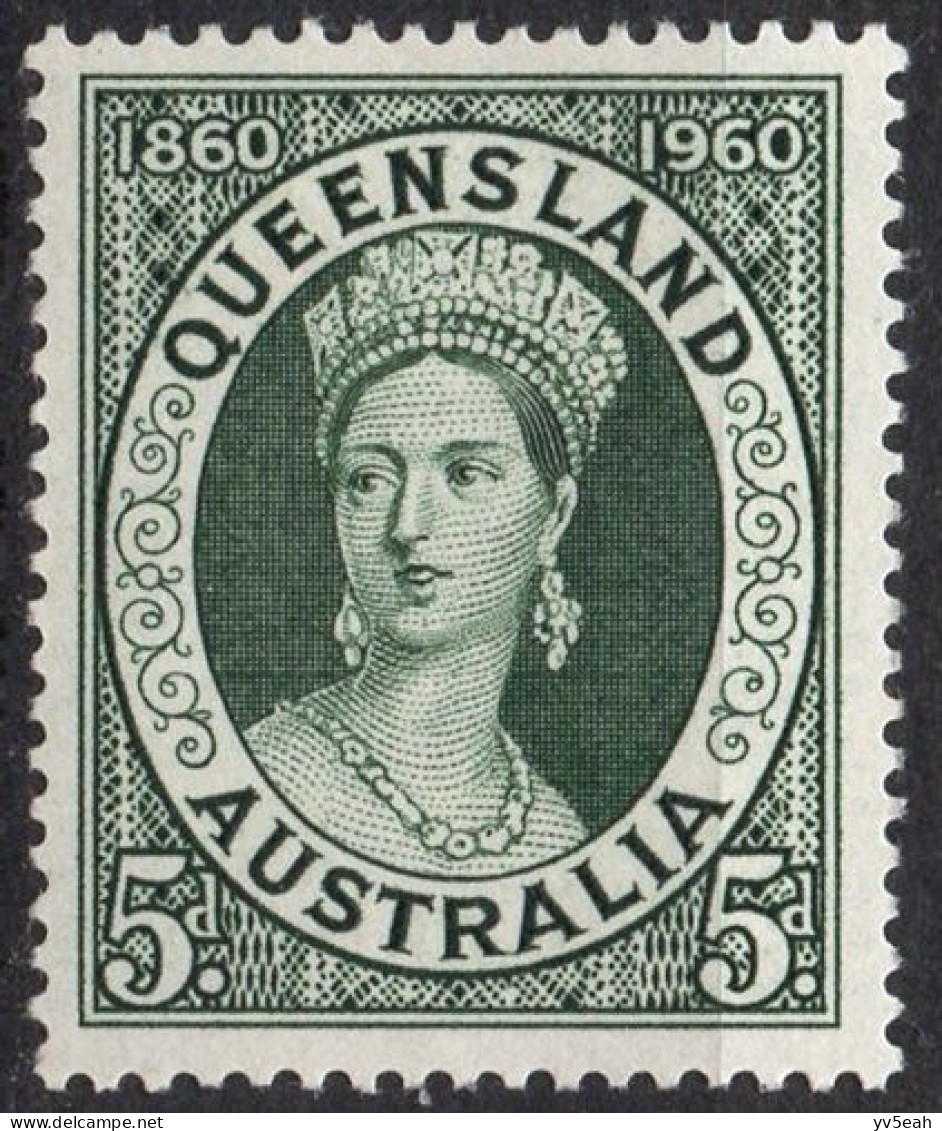 AUSTRALIA/1960/MNH/SC#338/ QUEEN VICTORIA/ CENT. OF TH 1ST QUEENSLAND STAMP - Mint Stamps