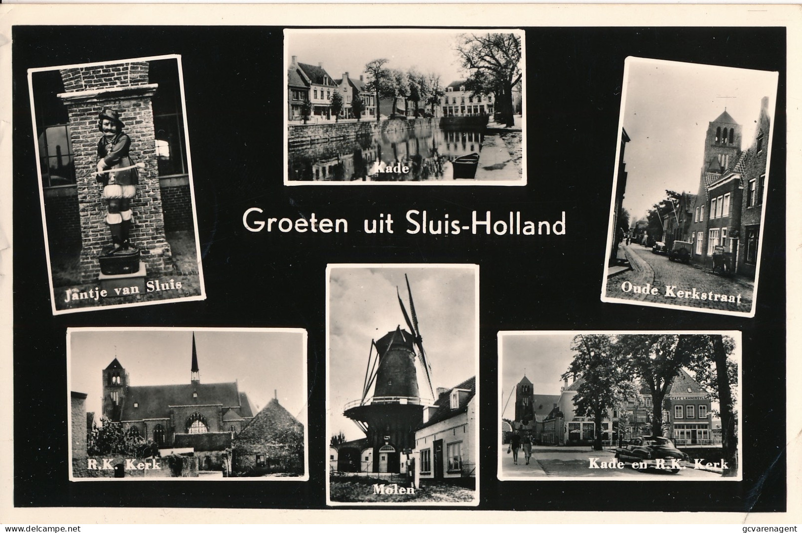 SLUIS   GROETEN UIT  SLUIS HOLLAND    FOTOKAART     2 SCANS - Sluis