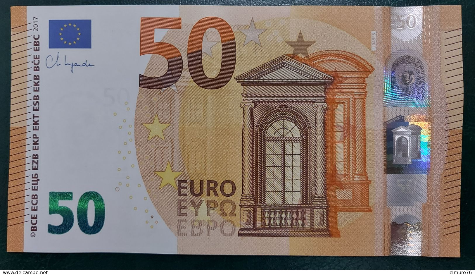 50 EURO U049F5 France Lagarde Serie UH Ch 08 Perfect UNC - 50 Euro