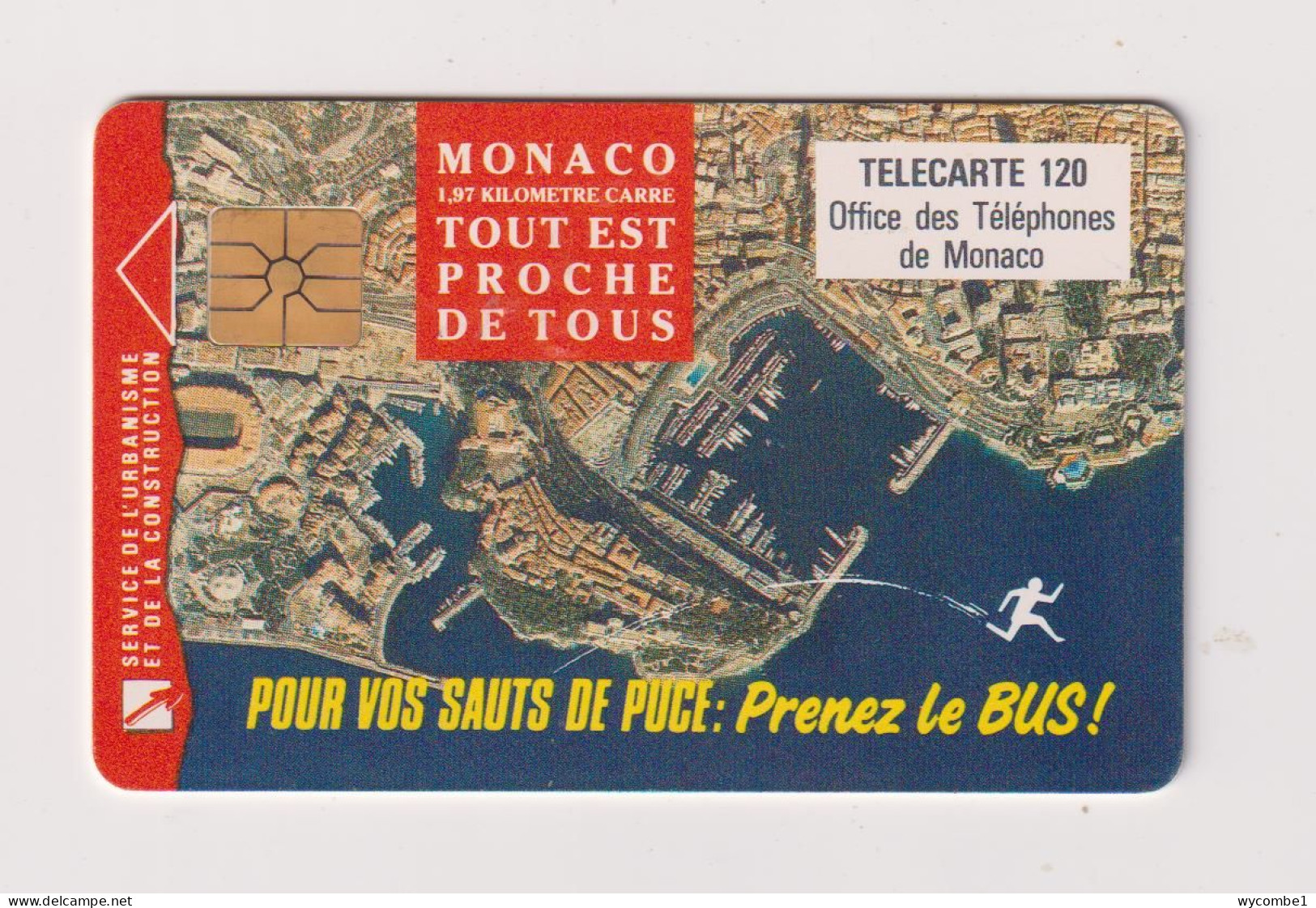 MONACO - Aerial View Chip Phonecard - Mónaco