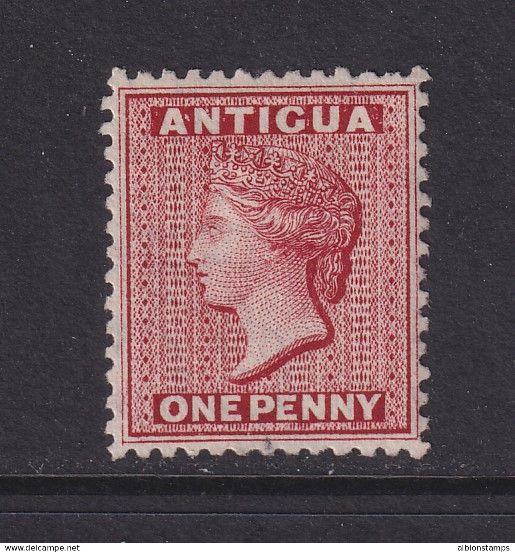 Antigua, Scott 5 (SG 16x), Used (trace), Watermark Reversed - 1858-1960 Crown Colony