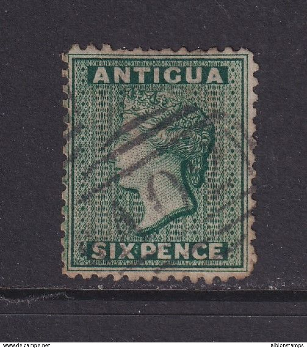 Antigua, Scott 7 (SG 15x), Used, Watermark Reversed - 1858-1960 Crown Colony