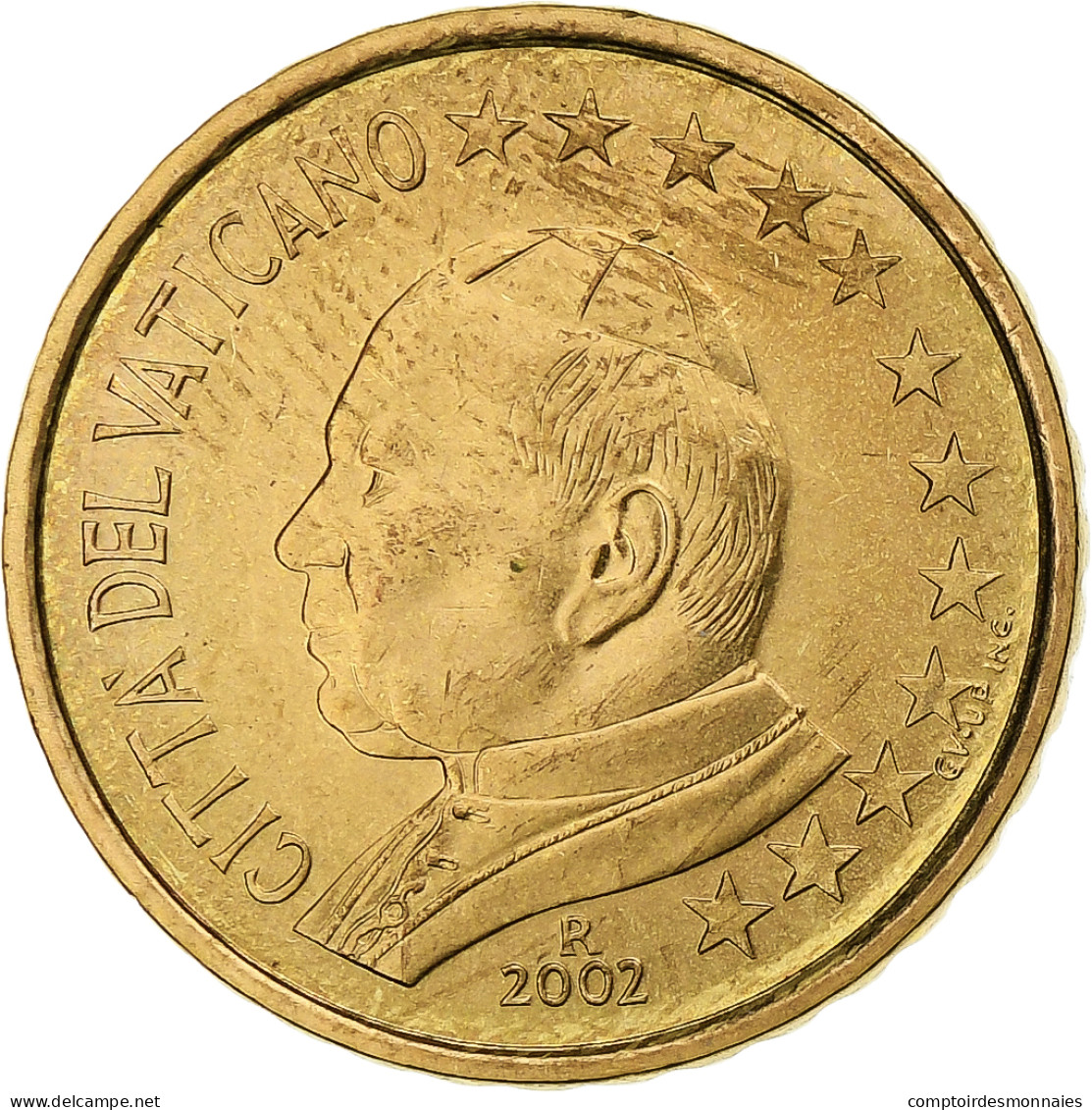 Vatican, John Paul II, 10 Euro Cent, 2002 (Anno XXIV), Rome, From The Euro-set - Vatikan