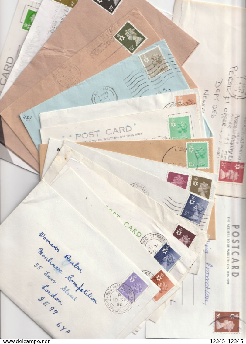 Noord Ierland, 16 Envelopes, Cards - Irlande Du Nord