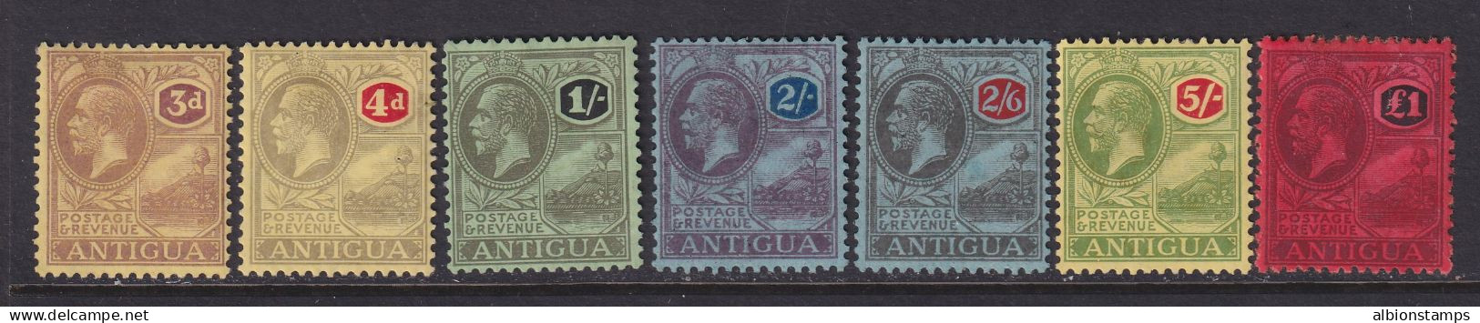 Antigua, Scott 58-64 (SG 55-61), MHR (£1 Some Album Remnants) - 1858-1960 Kolonie Van De Kroon