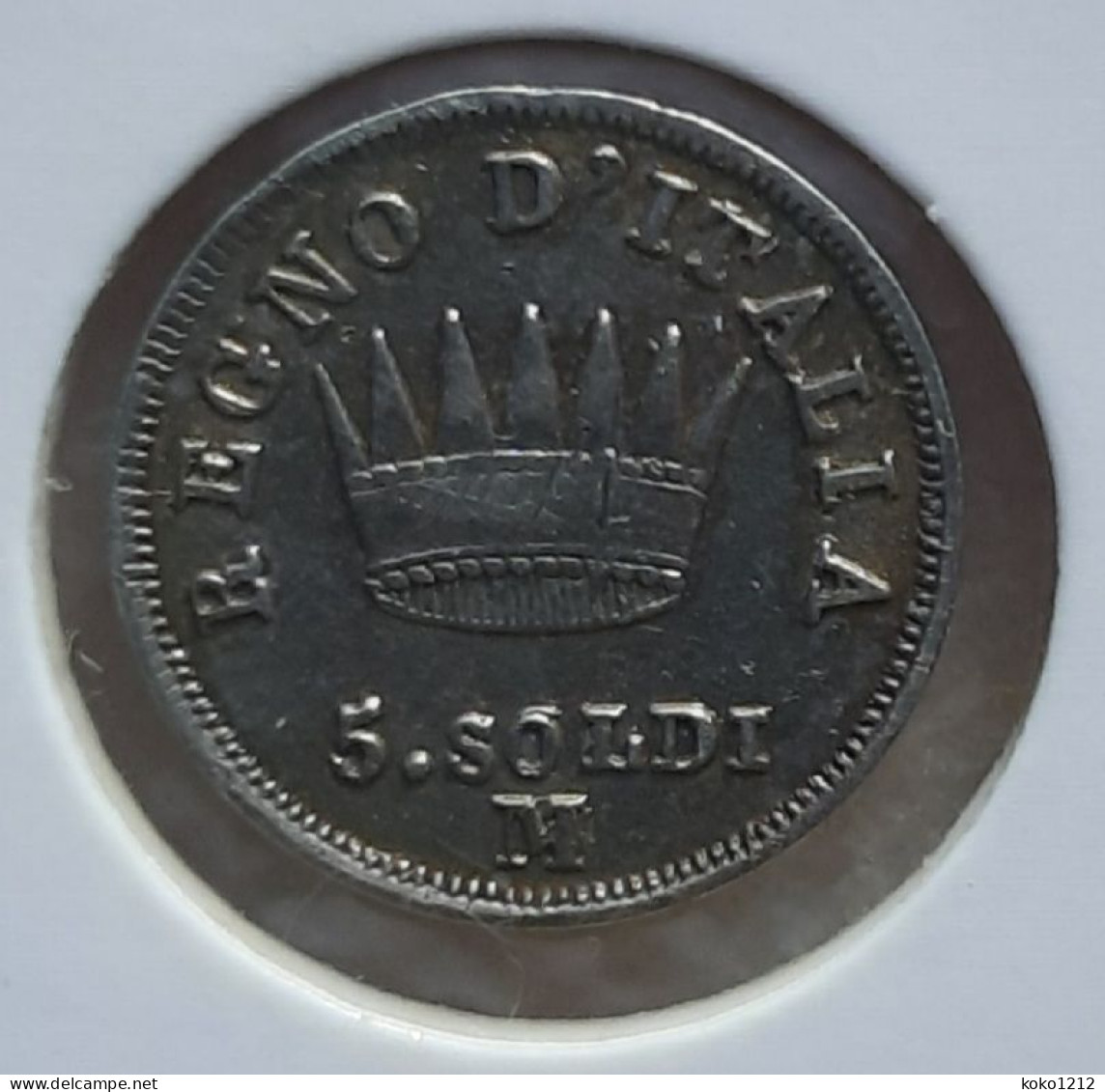 Italy 5 Soldi 1814 M Milano High Grade / Quality ! - Napoleonische