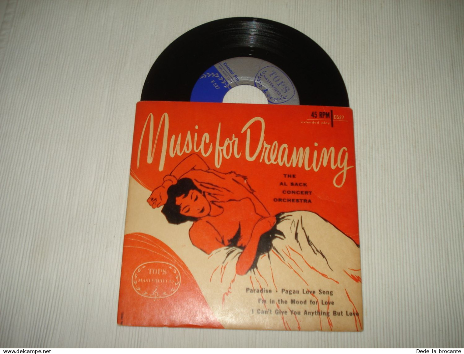 B13 / Al Sack His Concert Orch.  Music For Dreaming - EP – E 527 - US 1957 NM/NM - Speciale Formaten