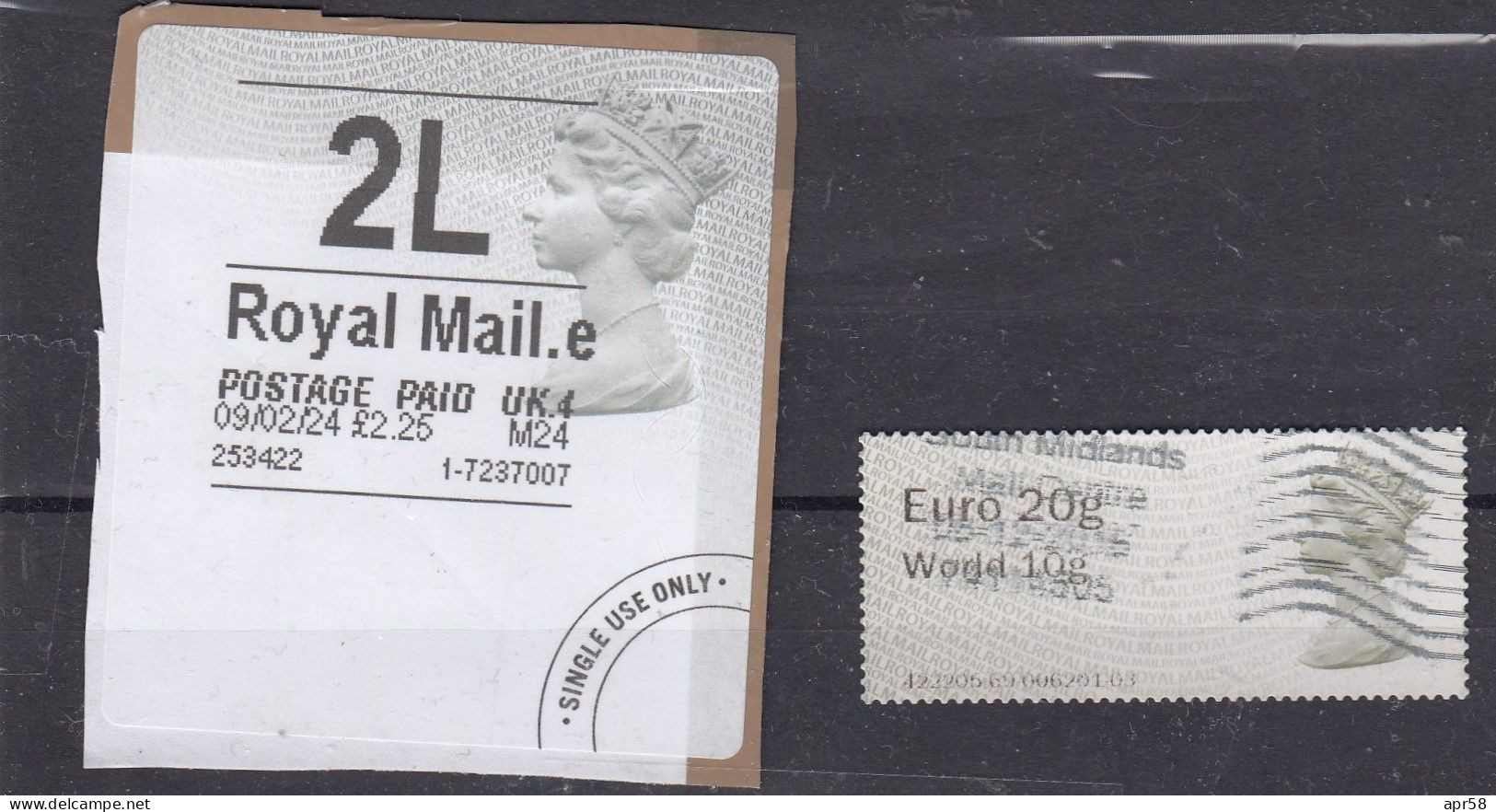 Postage Large Letter - Machines à Affranchir (EMA)