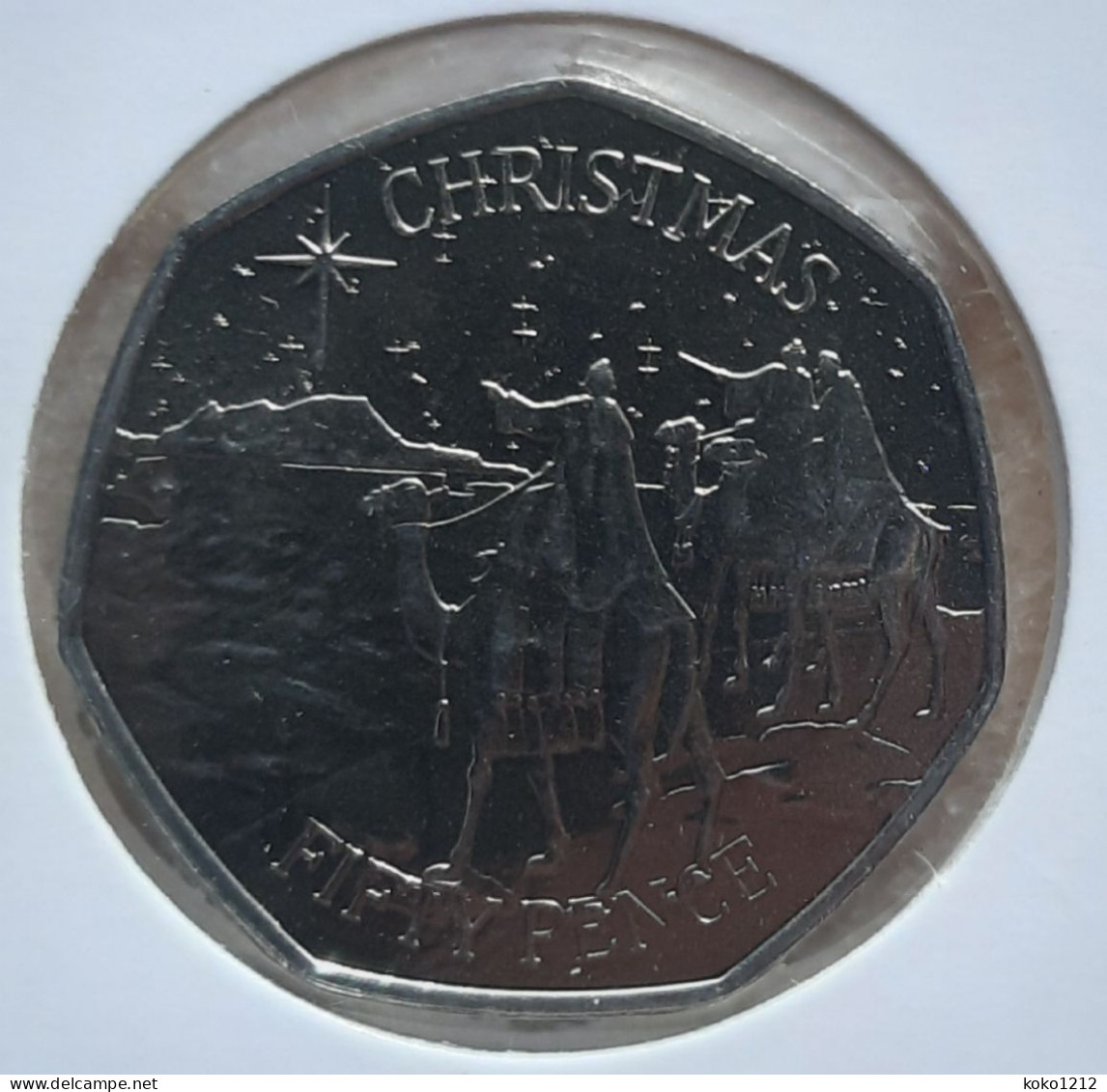 Gibraltar 50 Pence 2022 Christmas UNC - Gibilterra