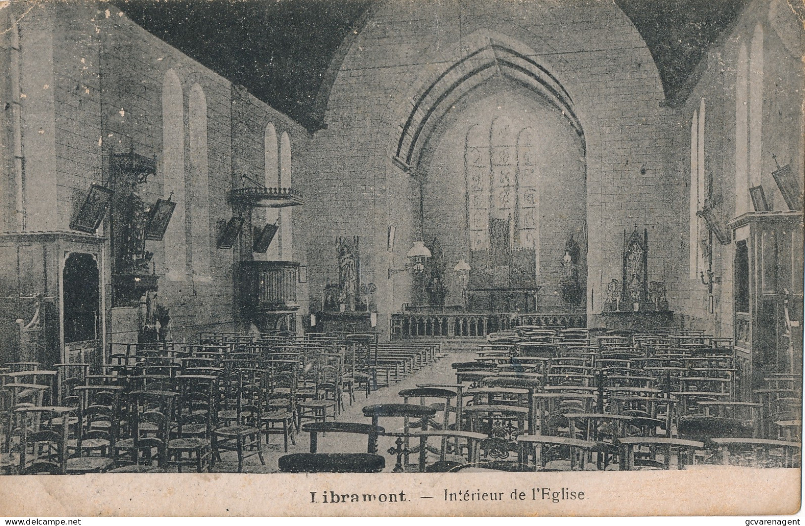 LIBRAMONT  INTERIEUR DE L'EGLISE            2 SCANS - Libramont-Chevigny