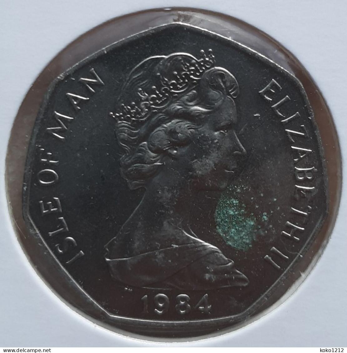 Isle Of Man 50 Pence 1984 TT Races AA Die - Île De  Man