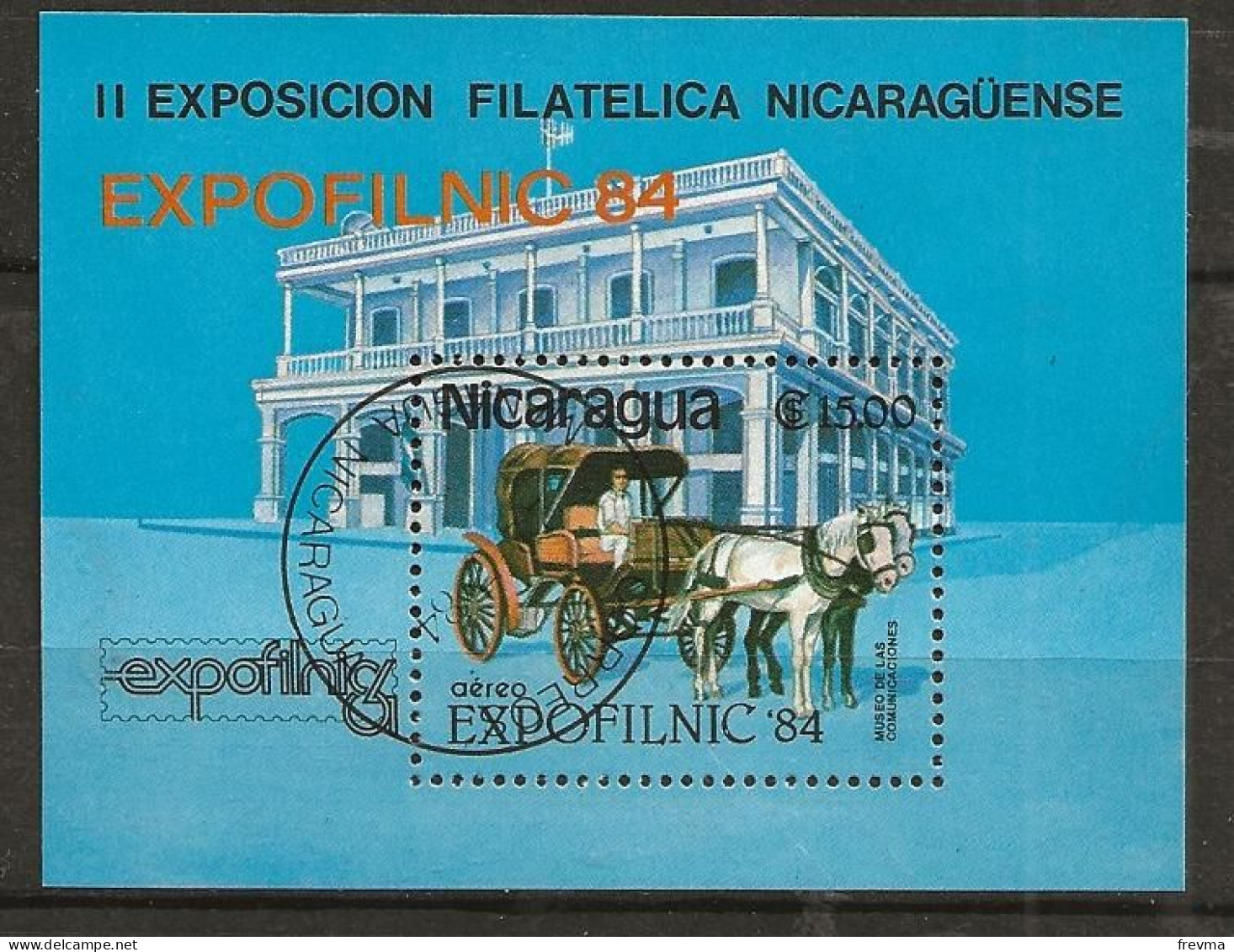 Timbre Nicaragua Bloc Feuillet 1984 - Nicaragua