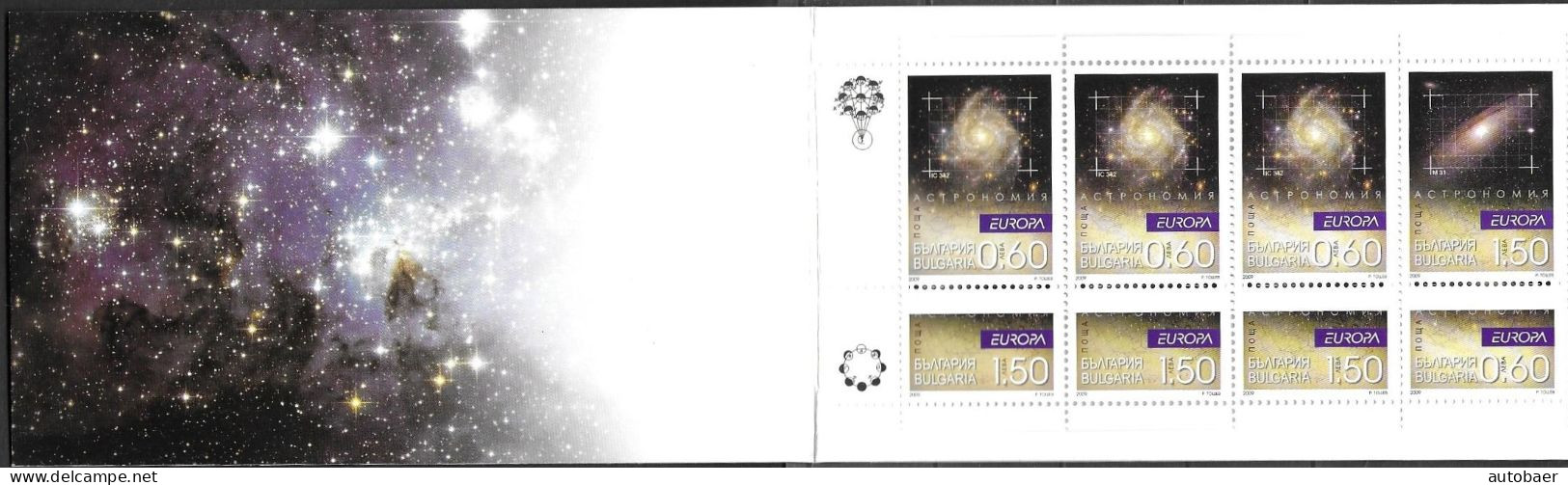 Bulgaria Bulgarie 2009 Europa Cept Astronomy Michel MH 8 (4906-07) Booklet Carnet ** MNH Neuf Postfrisch - 2009