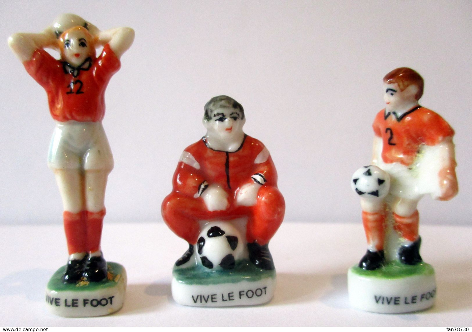 Fèves Brillantes - Vive Le Foot X 3 - 1998 - Frais Du Site Déduits - Sports