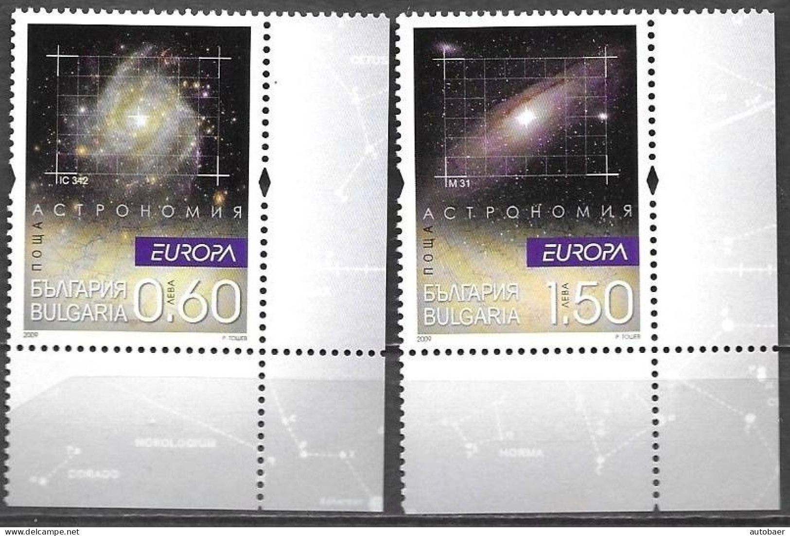 Bulgaria Bulgarie Bulgarien 2009 Europa Cept Astronomy Michel 4904-05 ** MNH Neuf Postfrisch - 2009