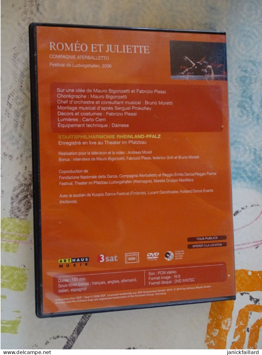 Dvd Les Plus Beaux Ballets  Roméo Et Juliette - Musik-DVD's