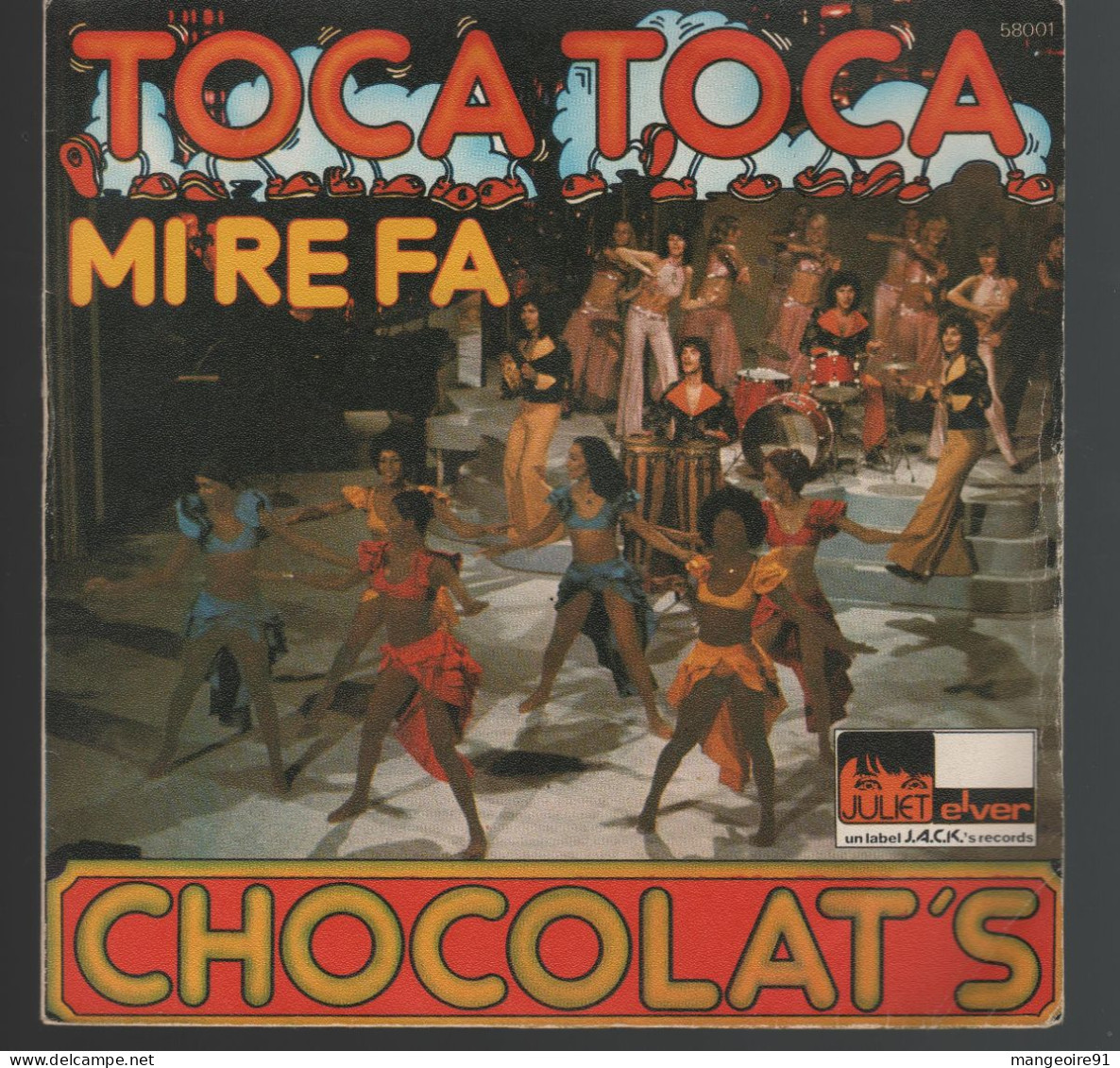 Disque 45 Tours Chocolat's 1973 Toca Toca / Mi Re Fa - Funk Soul - Soul - R&B