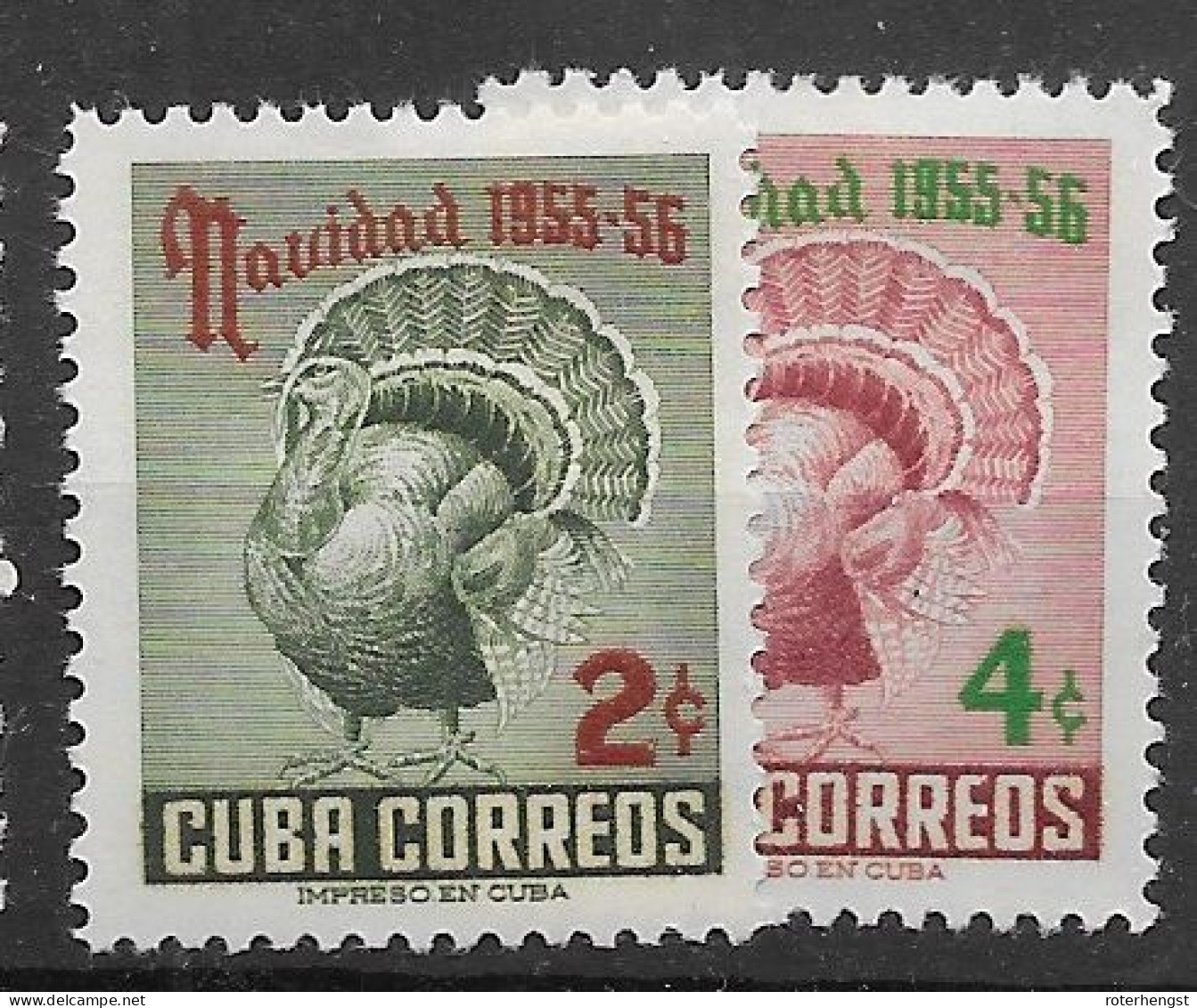 Cuba Mlh * (14 Euros) 1955 - Luftpost