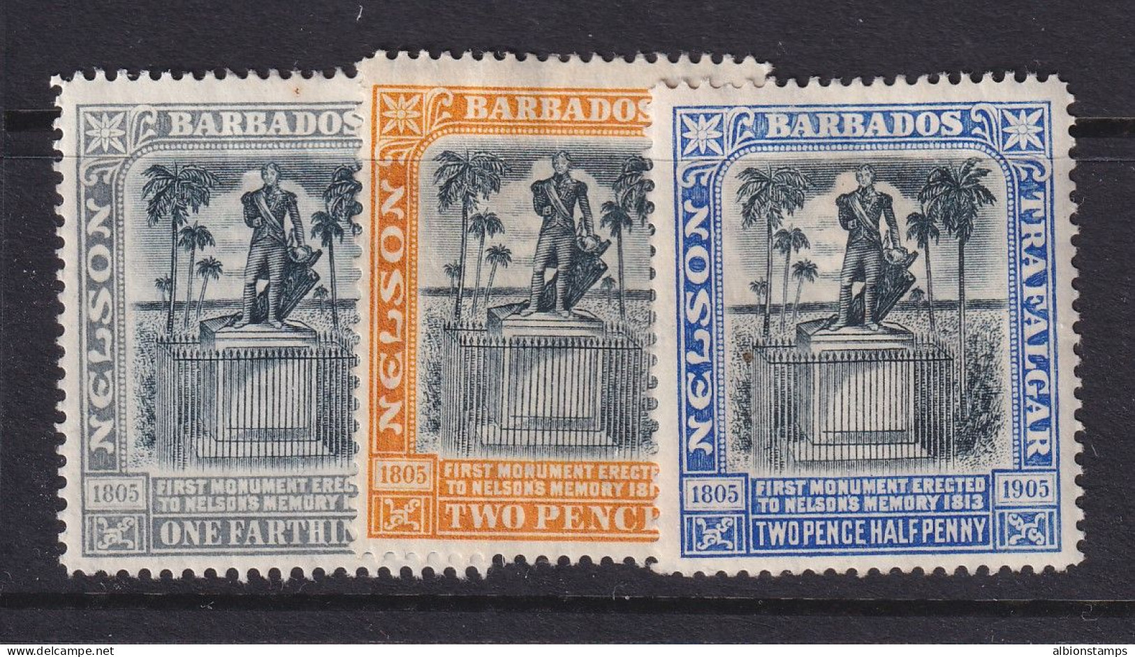 Barbados, Scott 110-112 (SG 158-162), MHR - Barbados (...-1966)