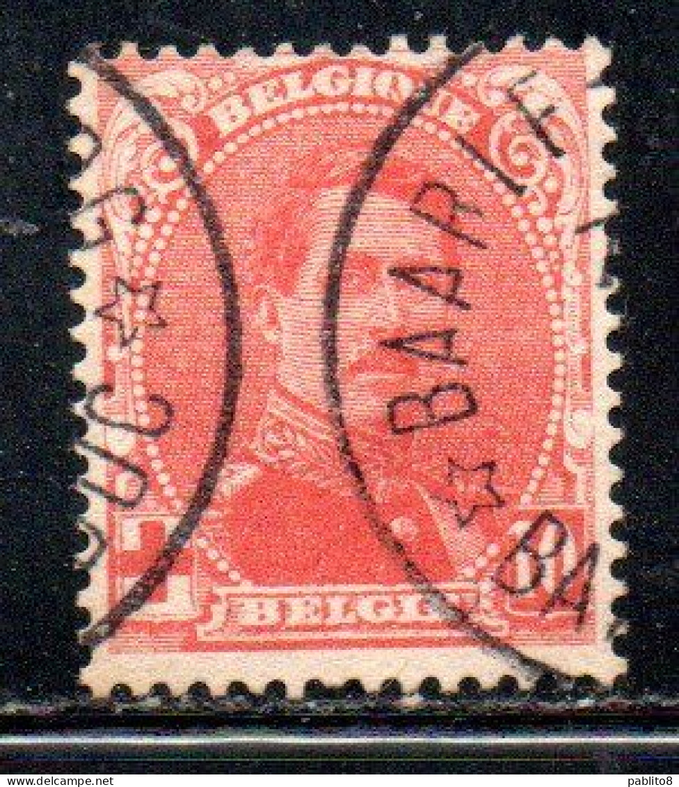 BELGIQUE BELGIE BELGIO BELGIUM 1915 KING ROI ALBERT I RED CROSS CROIX ROUGE 10c USED OBLITERE' USATO - 1914-1915 Rode Kruis