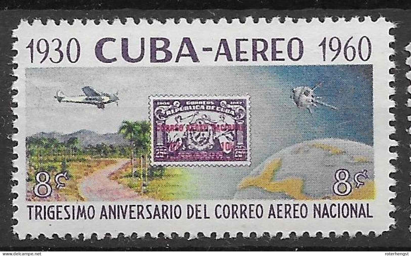 Cuba Airmail 1960 Mnh ** 4.5 Euros - Posta Aerea