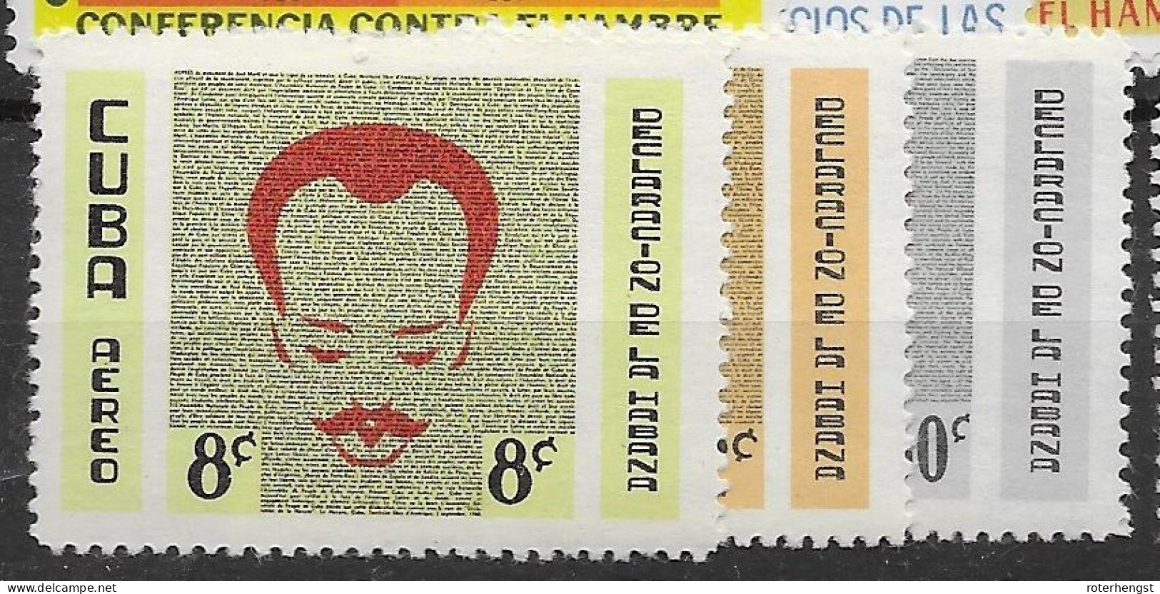 Cuba Airmail 1961 9 Euros Spanish Inscription Mnh ** - Poste Aérienne