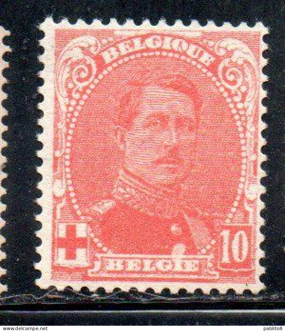BELGIQUE BELGIE BELGIO BELGIUM 1915 KING ROI ALBERT I RED CROSS CROIX ROUGE 10c MH - 1914-1915 Red Cross
