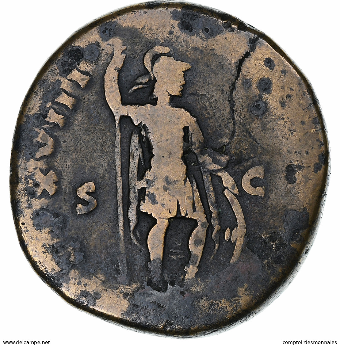 Marc Aurèle, Sesterce, 163-164, Rome, Bronze, TB, RIC:861 - Les Antonins (96 à 192)