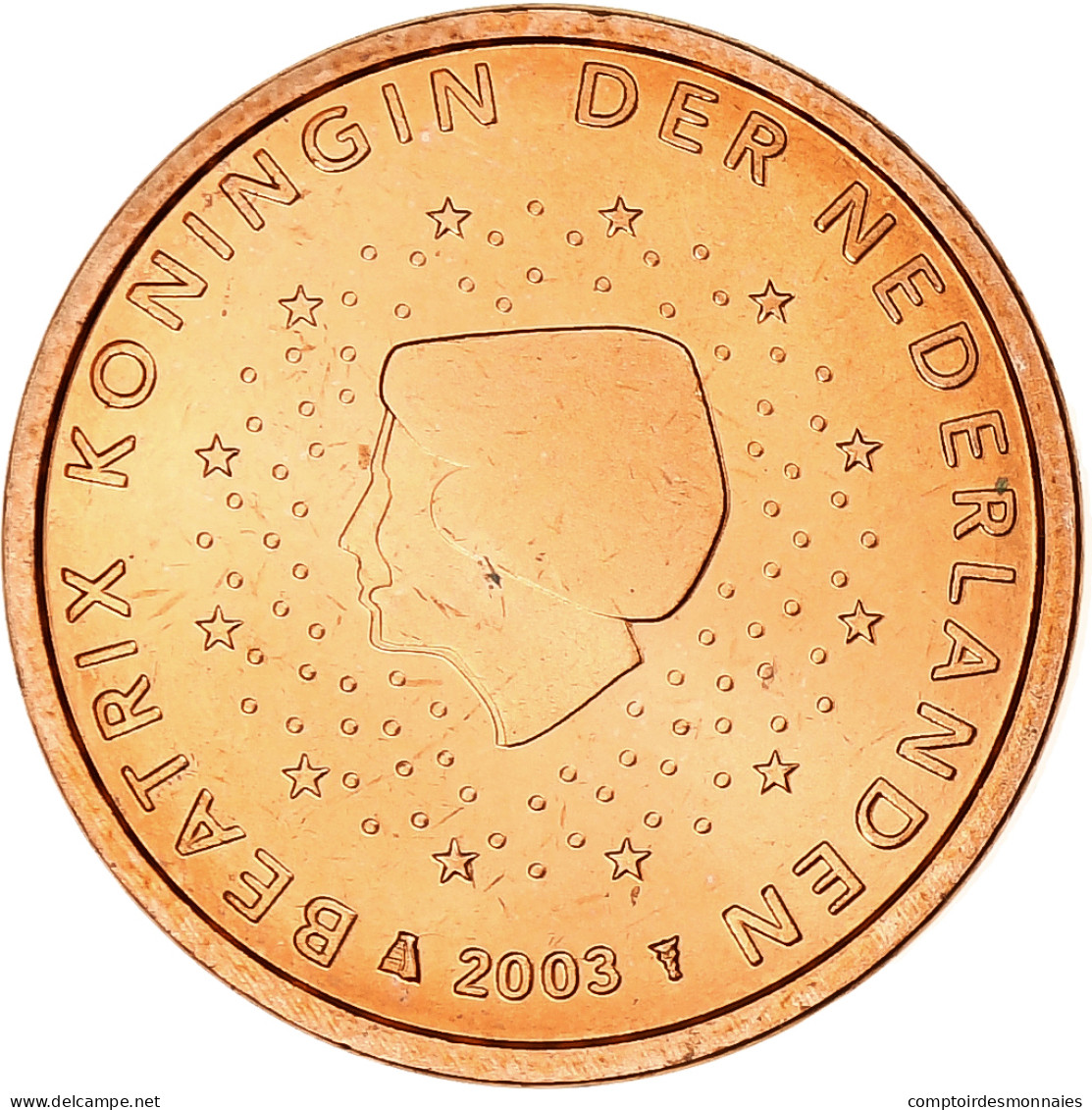 Pays-Bas, Beatrix, Euro Cent, 2003, Utrecht, BU, SPL+, Cuivre Plaqué Acier - Niederlande