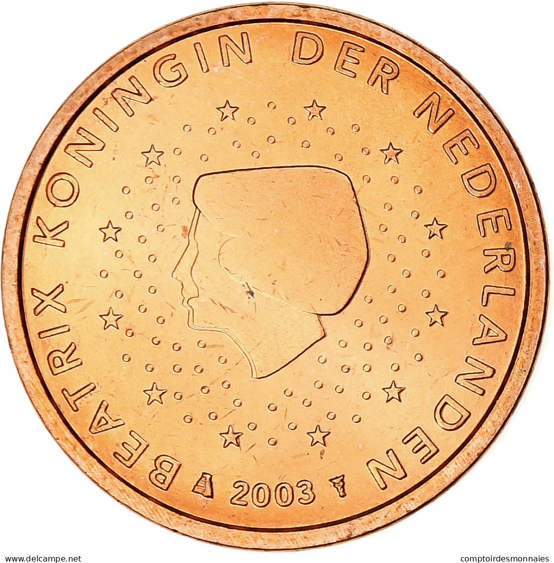 Pays-Bas, Beatrix, Euro Cent, 2003, Utrecht, BU, SPL+, Cuivre Plaqué Acier - Nederland