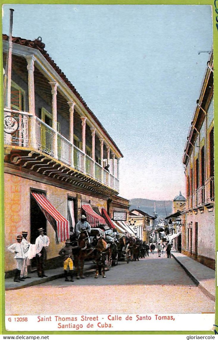 Aa6007 - CUBA - Vintage Postcard - Santiago - Saint Thomas Street - Cuba