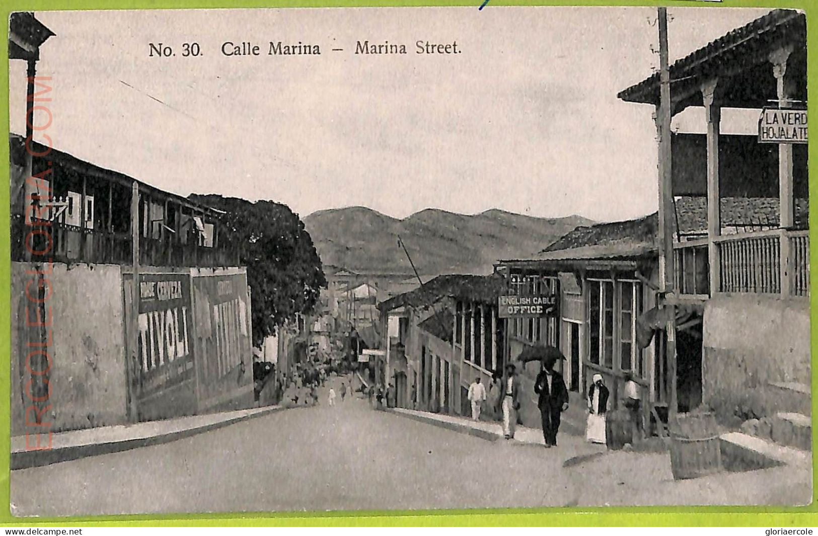 Aa6003 - CUBA - Vintage Postcard - Santiago - Marina Street - Cuba