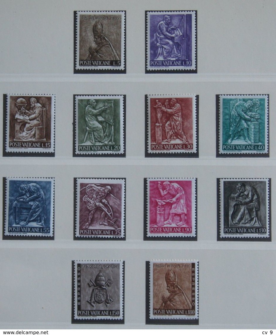 Die Arbeit Des Menschen 1966 Mi 490-501 Yv 441-450 POSTFRIS / MNH / ** VATICANO VATICAN VATICAAN - Neufs