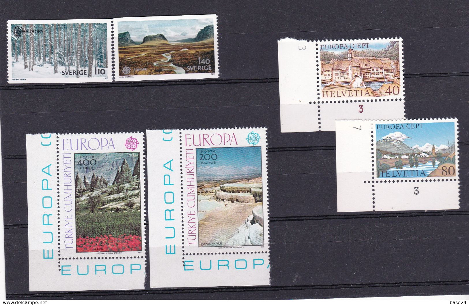 1977 EUROPA CEPT EUROPE ANNATA MNH** YEAR 29 Paesi, 61 Valori, PAESAGGI - PAYSAGES - LANDSCAPES - 1977